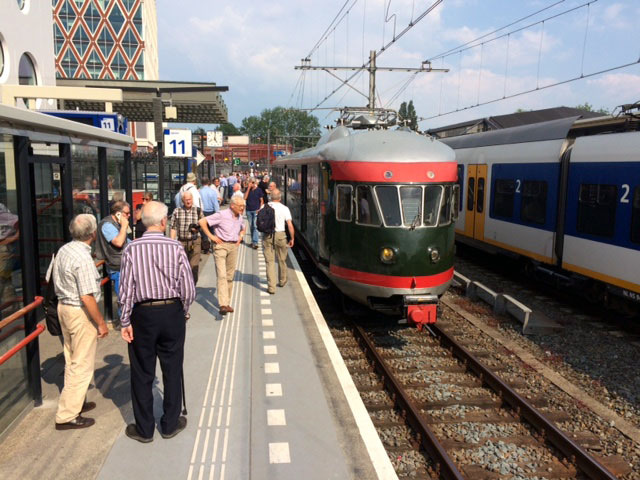 Op (buiten)spoor 11 in Gouda (foto: Peter v.d. Vlist).